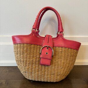 Pink Basket Bag from Coach